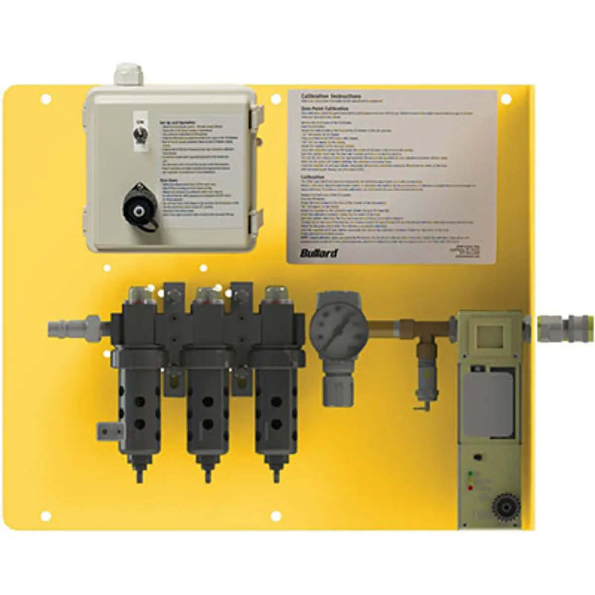 Pirate Brand - Bullard® Cab, 15 Cfm Panel, 10 Ppm Co Sensor, 1 Outlet, 1/4" Industrial Interchange, 1-2 Worker, Panel Mount Air Filter & Co Monitor (V25 Splitter Required For 2 Workers) 1