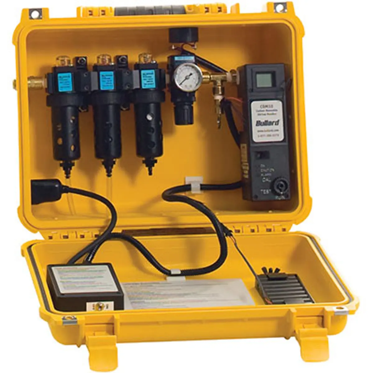 Pirate Brand - Bullard® Cab, 30 Cfm Box, 10 Ppm Co Sensor, 2 Outlet, 1/4" Industrial Interchange, 1-2 Worker, Portable Air Filter & Co Monitor W/Remote Alarm Jack 1