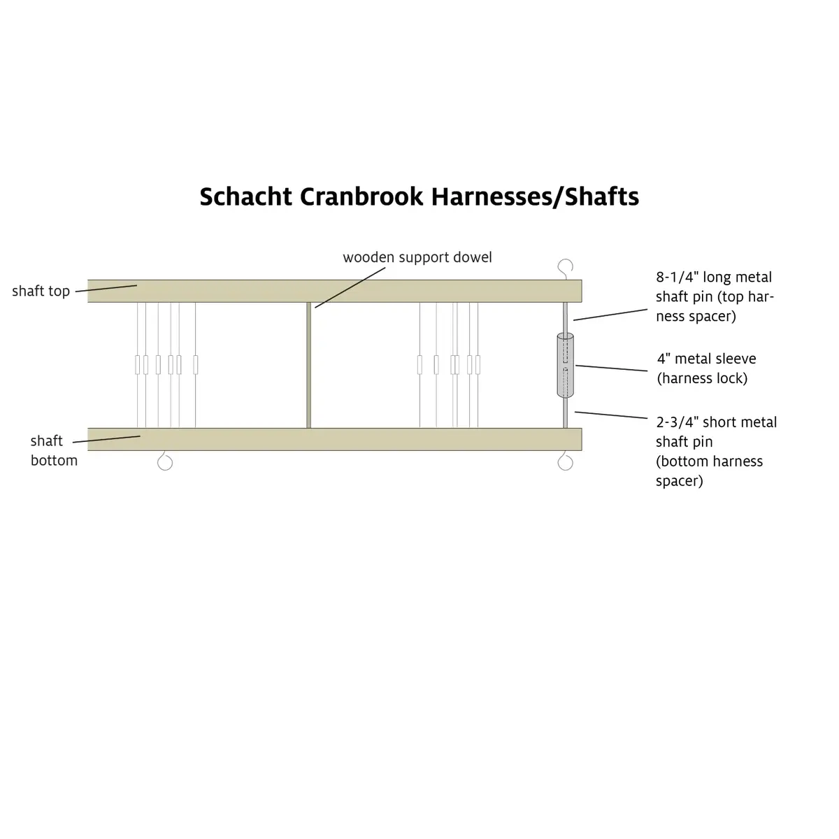 Discontinued - Harness Spacers And Locks For Schacht Cranbrook 1