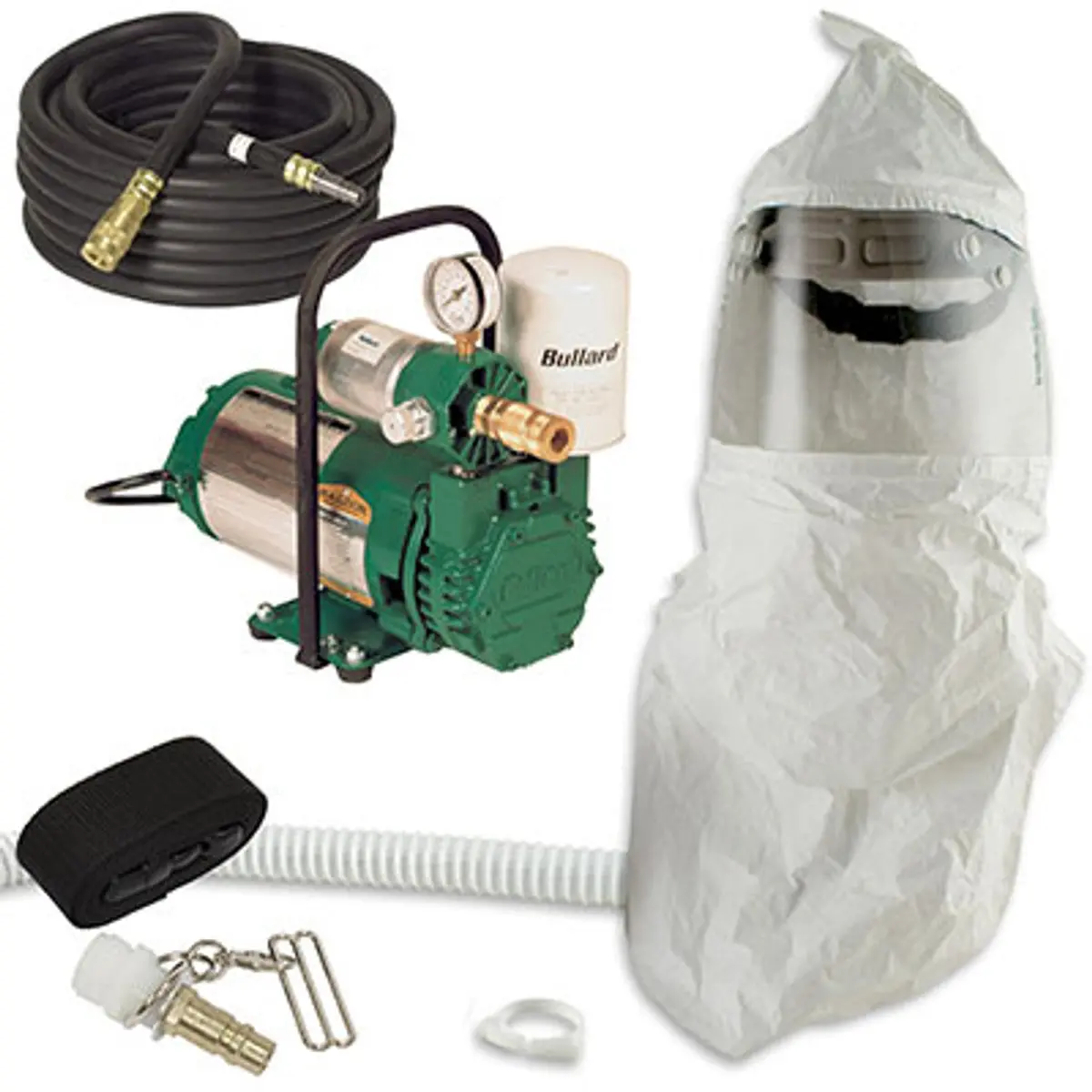 Pirate Brand - Bullard®, Free Air Pump Respirator Package, Cc20, F35 Constant Flow Connector, 1/2" Industrial Interchange 1