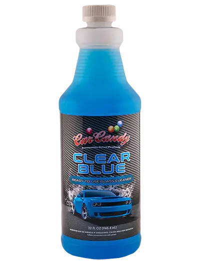 Carcandy Clear Blue Ready To Use Glass Cleaner - Quart | Gallon 1