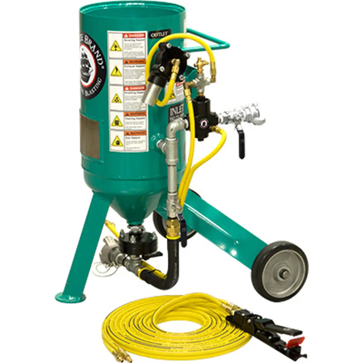 Pirate Brand, C-Series Jr., 0.5 Cu Ft., Base Blasting Package - Blast Pot, Portable, Pressure Release System, Pneumatic Controls 1
