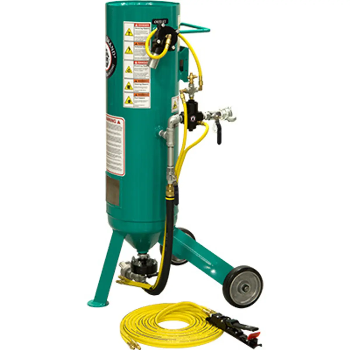 Pirate Brand, C-Series Jr., 1 Cu Ft., Base Blasting Package - Blast Pot, Portable, Pressure Release System, Pneumatic Controls 1
