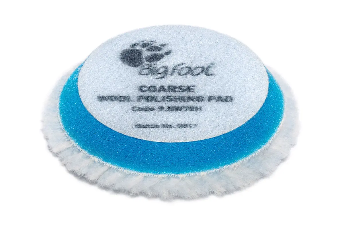 Rupes Coarse Wool Pad (Blue) 9.Bw70h (65Mm) 4 Pack 1