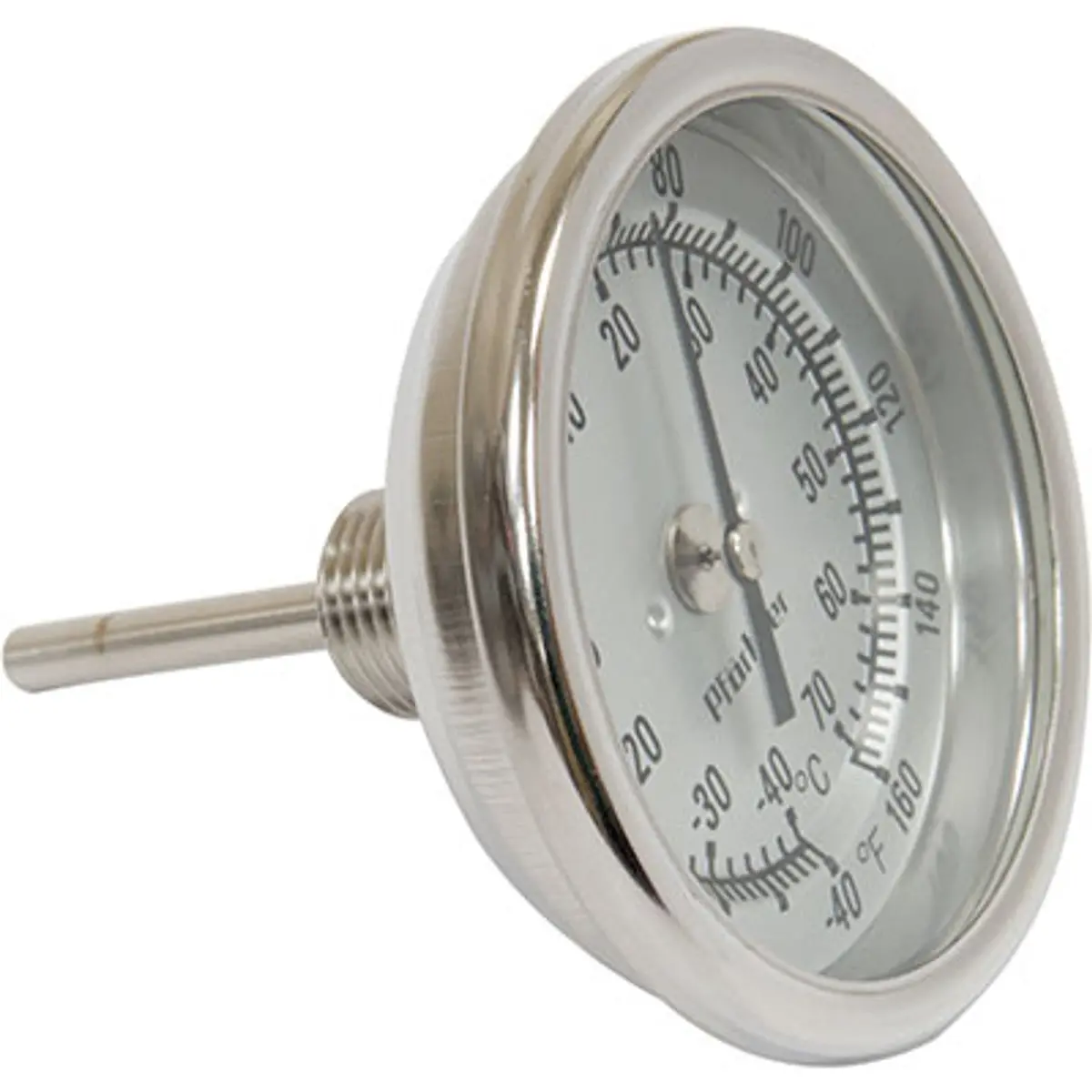 Pirate Brand - Schmidt Mfg Style, Thermometer, Back Mount, Fahrenheit & Celsius 1