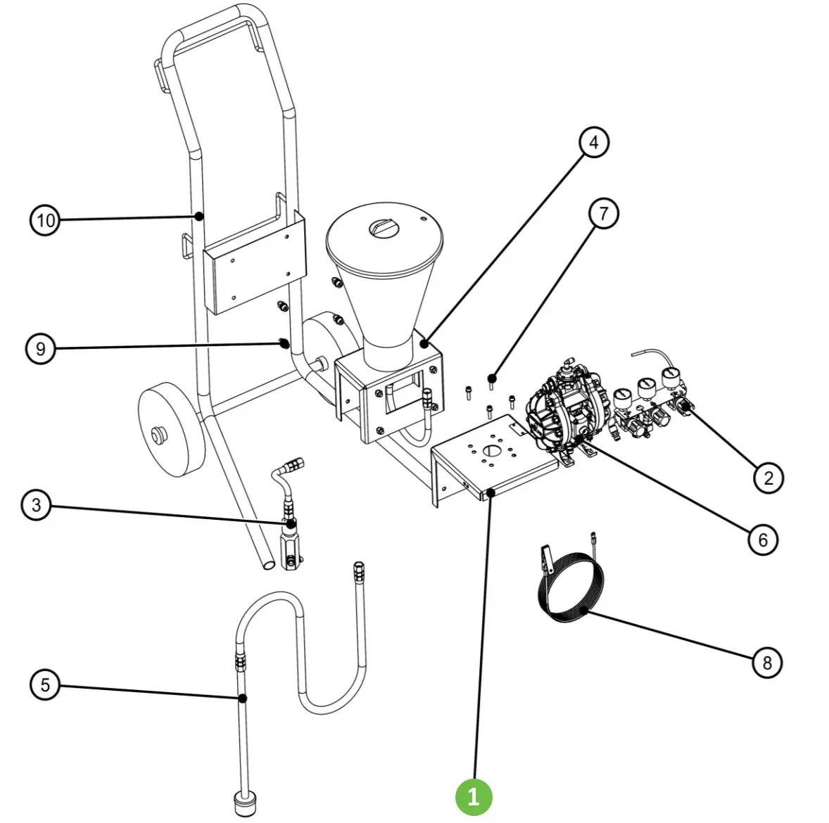 Binks Dvx-101 Wall Bracket 1