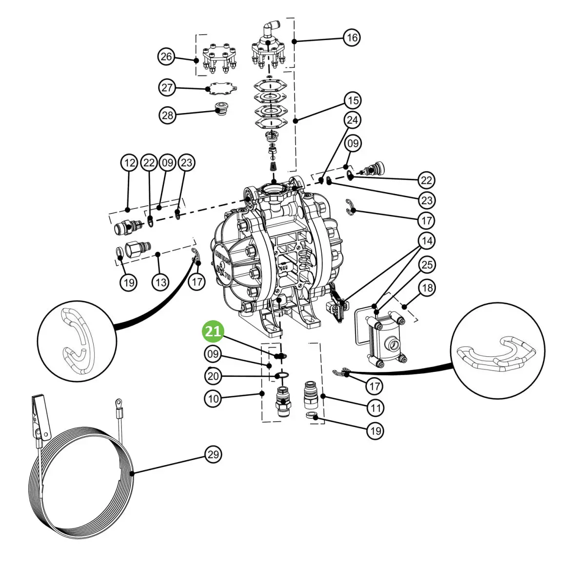 Binks Dxk-21 O-Ring (X5) 1