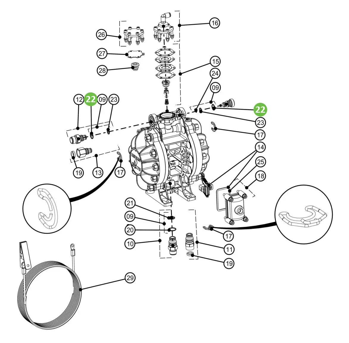 Binks Dxk-22 O-Ring (X5) 1