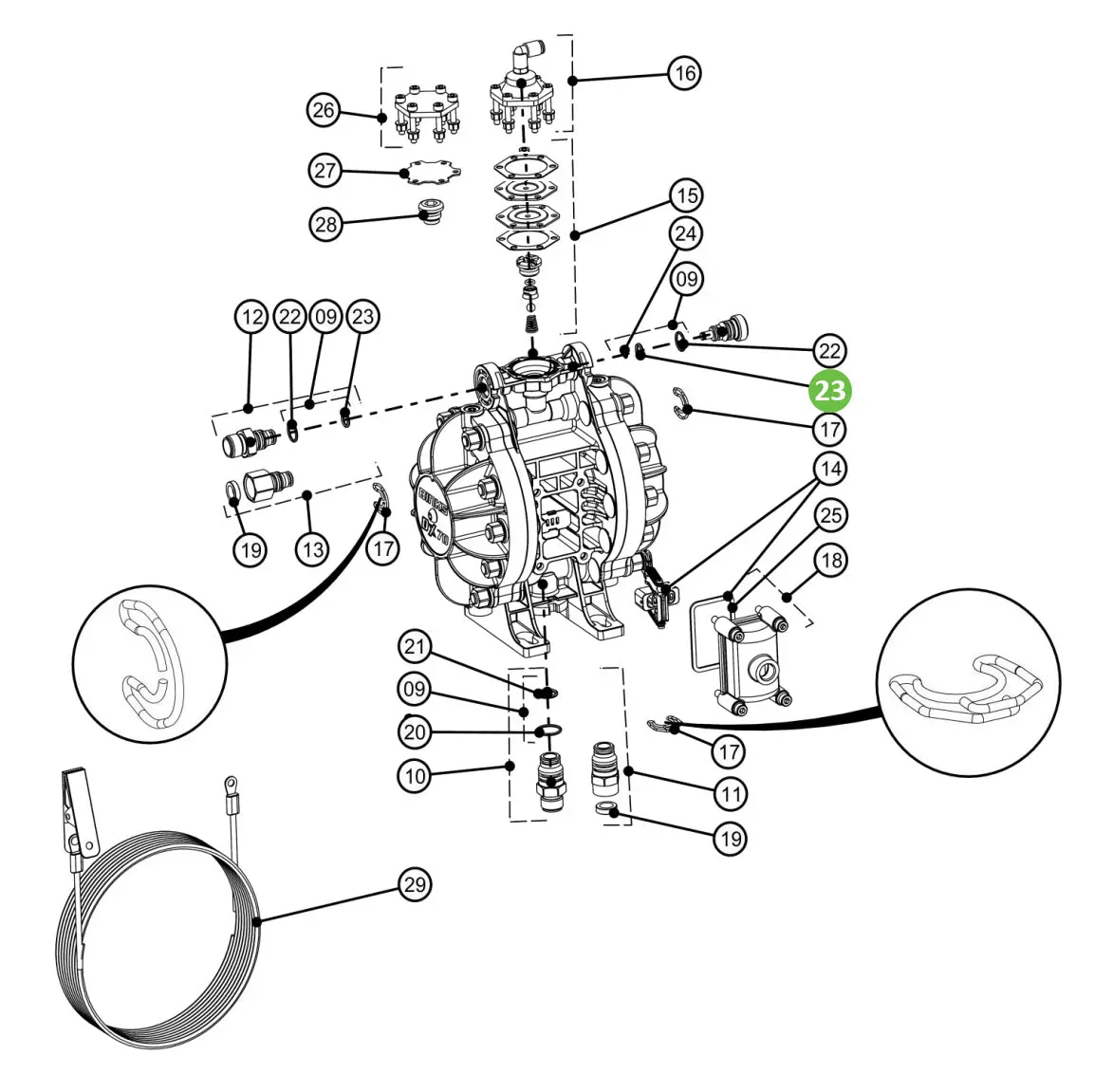 Binks Dxk-23 O-Ring (X5) 1