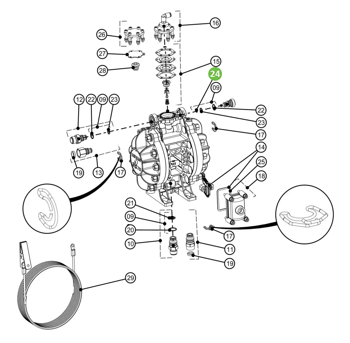 Binks Dxk-24 O-Ring (X5) 1