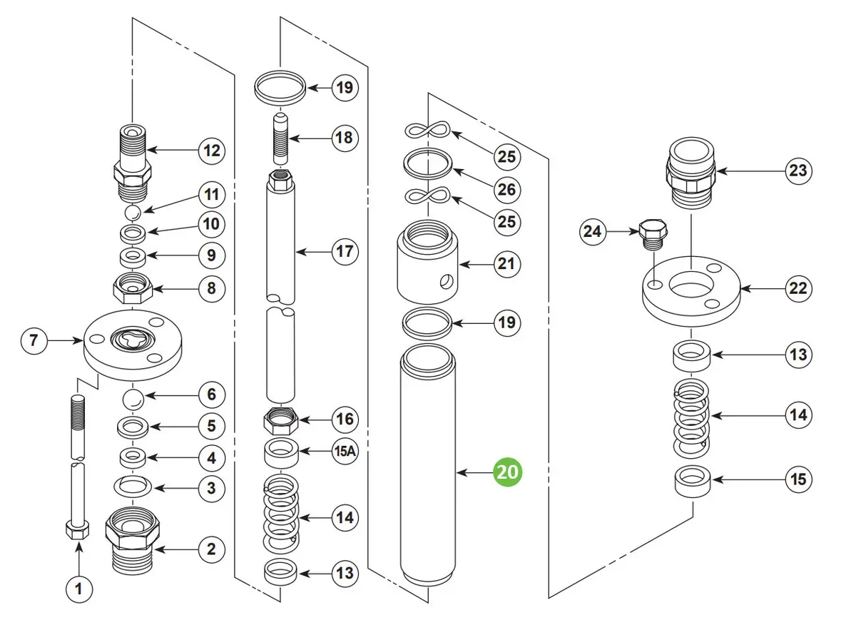 Binks 101-1780 Cylinder 1