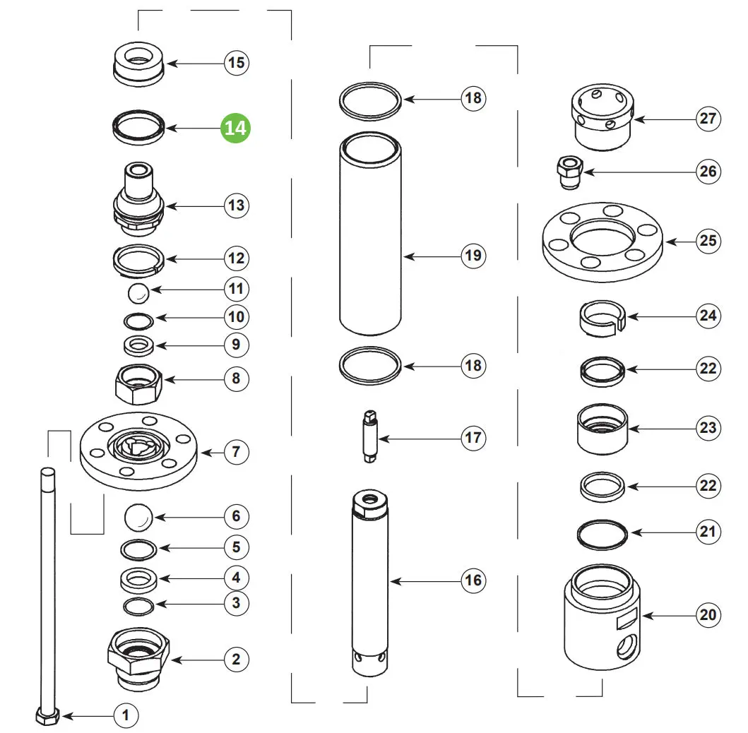 Binks 41-15909 Piston Seal 1