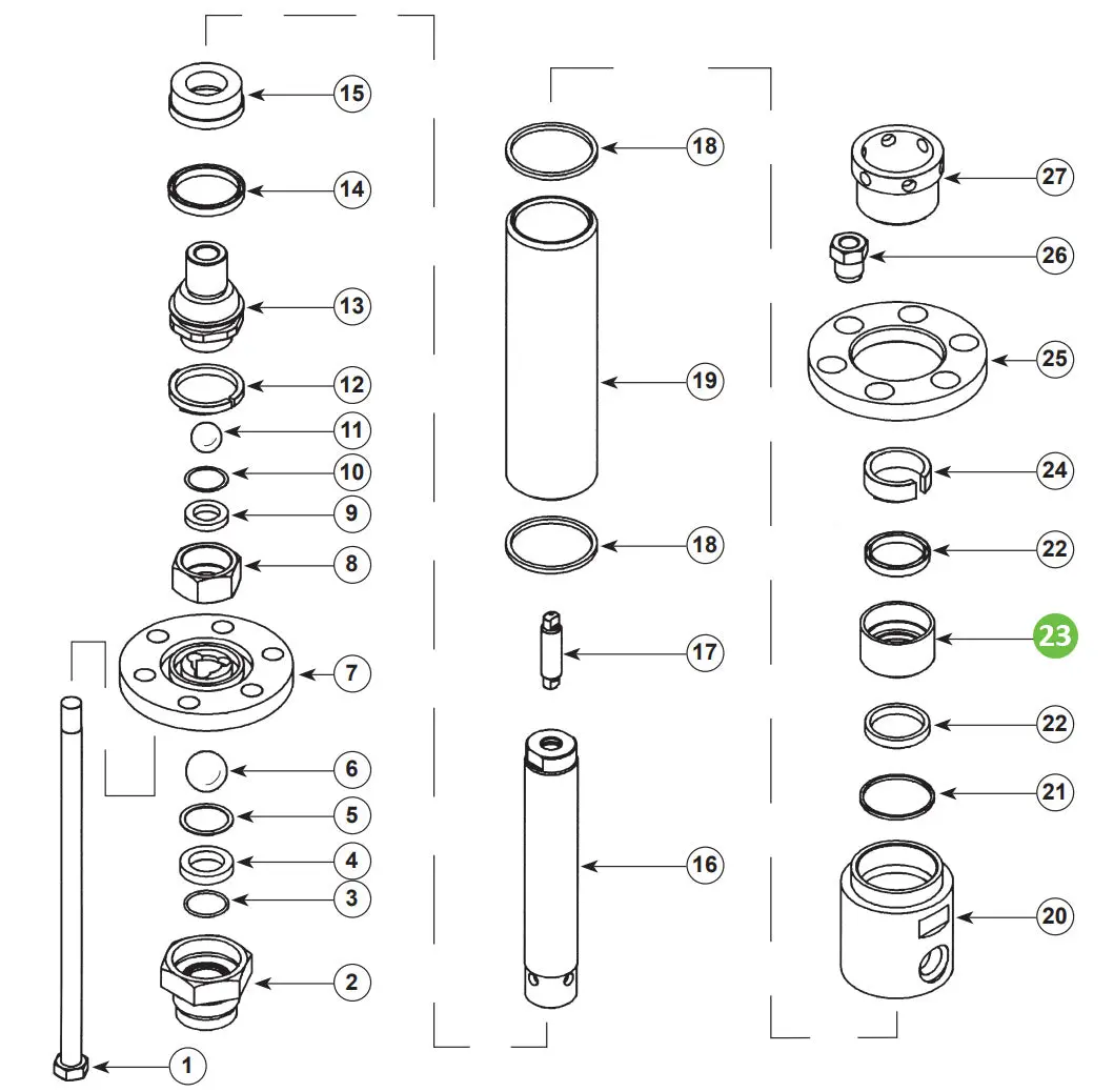 Binks 41-15927 Upper Seal Housing 1