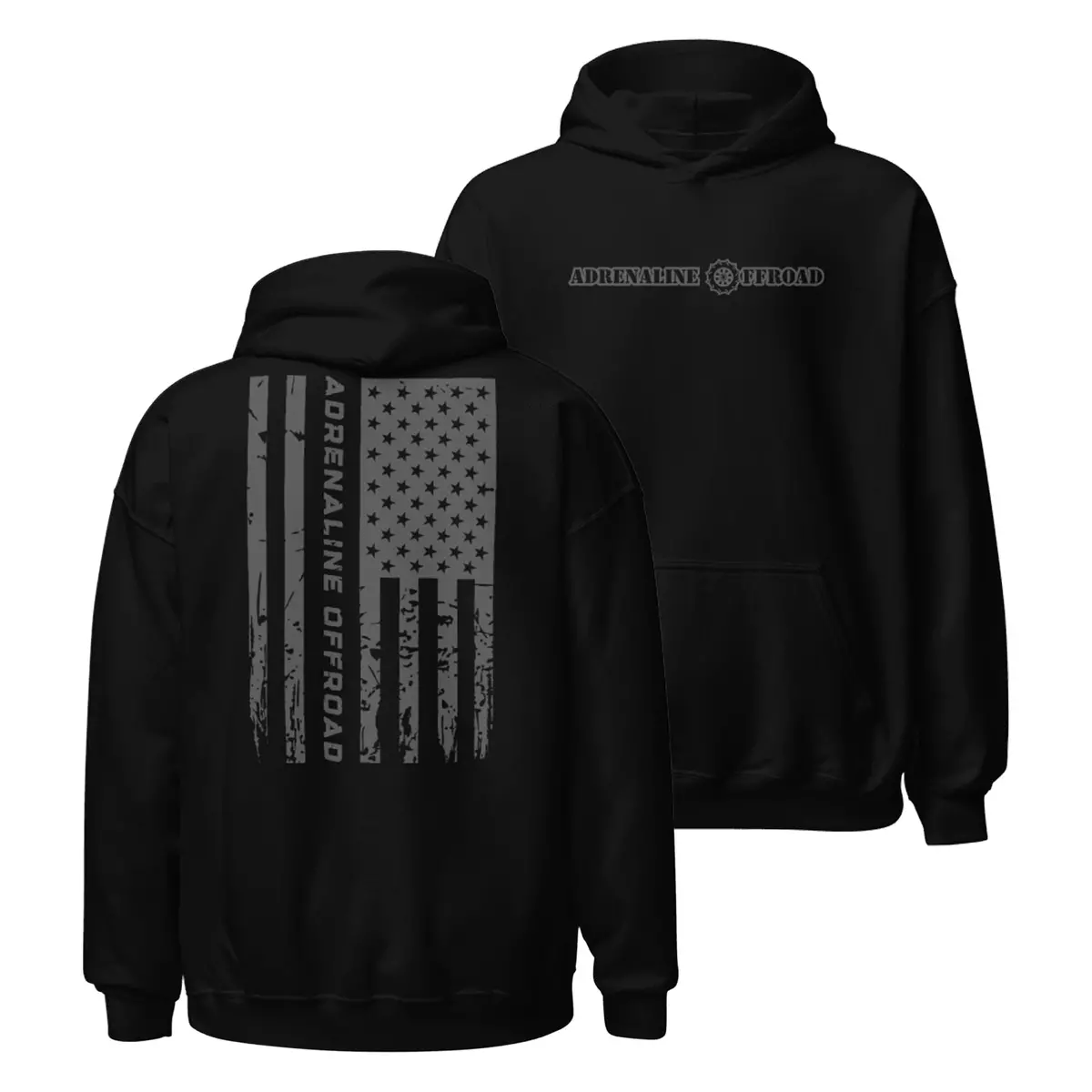 Distressed Flag Hoodie 1