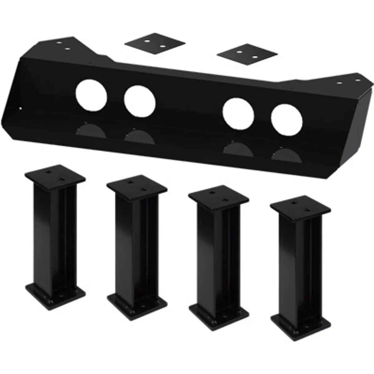 Pirate Brand - Pinch Mount Bracket, Stationary W/ 20" Leg Extensions & Spacers 1