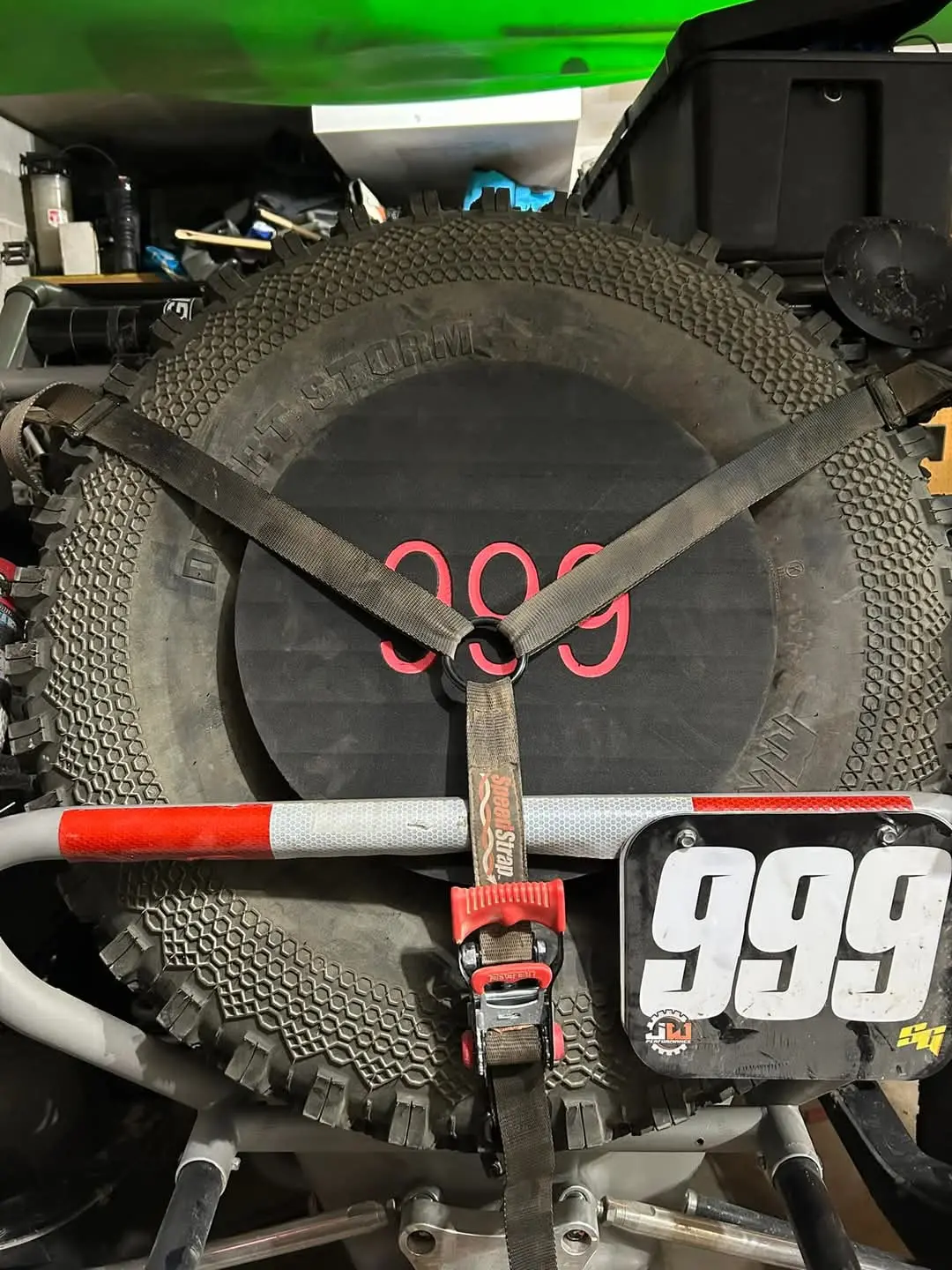 Universal Spare Wheel/Tire Tool Storage 1