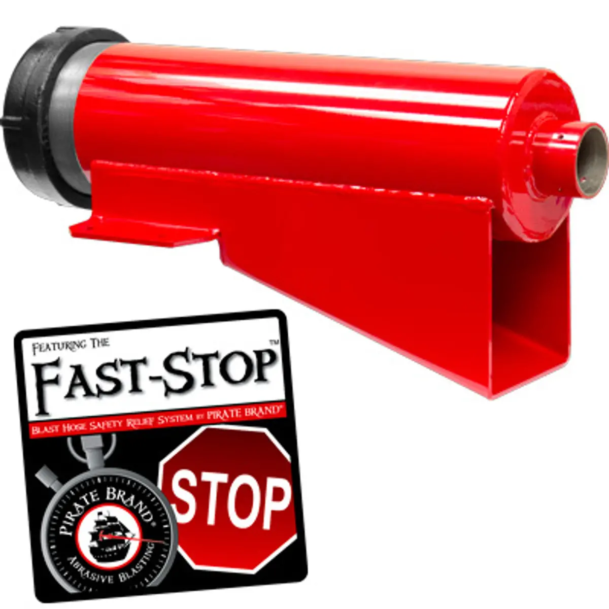 Pirate Brand - Schmidt Mfg Style, 6" Fast-Stop Diffuser Assembly W/ Urethane Cap 1