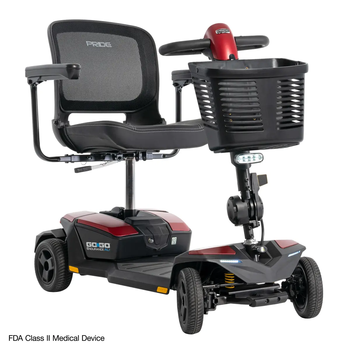 Pride Mobility Go Go Endurance Al+ Portable Mobility Scooter | 325 Lbs Weight Capacity | Ez Turn Technology 1