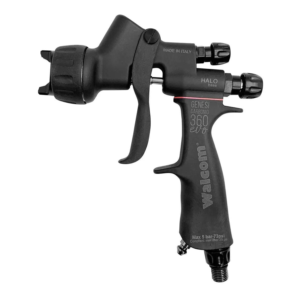 Walcom Genesi Carbonio 360 Evo Halo Gravity Spray Gun Base 1