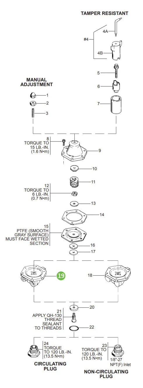 Devilbiss Hgs-7 Regulator Body, Circulating 1