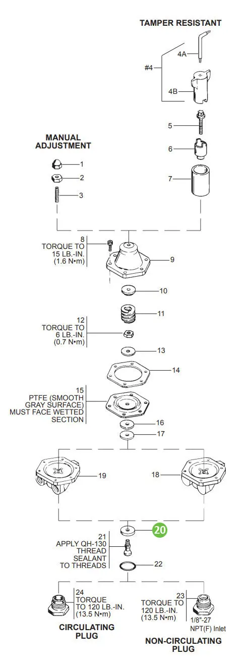 Devilbiss Hgs-43-K5 Valve Seat Service Kit Of 5 1