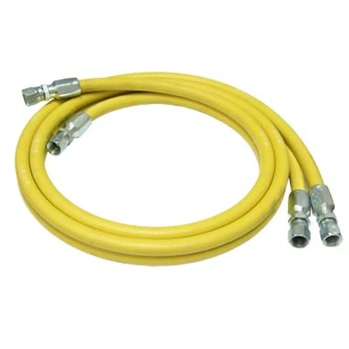 Pirate Brand - Clemco/Zero, Hose, Twinline Control, Assembly, Yel/Yel W/ Black Stripe, Nominal 3/16" Id X 3" (3' Or 5') 1