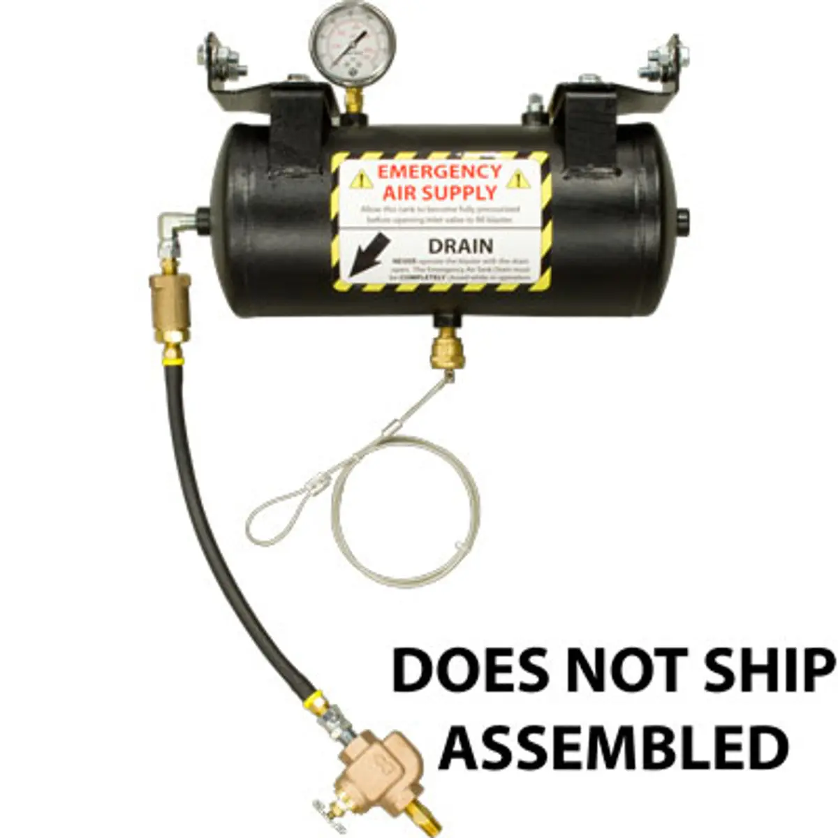 Pirate Brand - Key Houston Style, Small Pot Emergency Air Tank Assembly 1