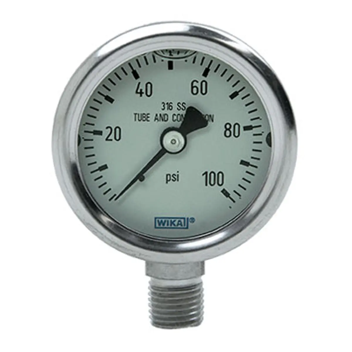 Pirate Brand - Bullard® Ice Pump, Pressure Gauge, 0-100 Psi, Liquid Filled 1