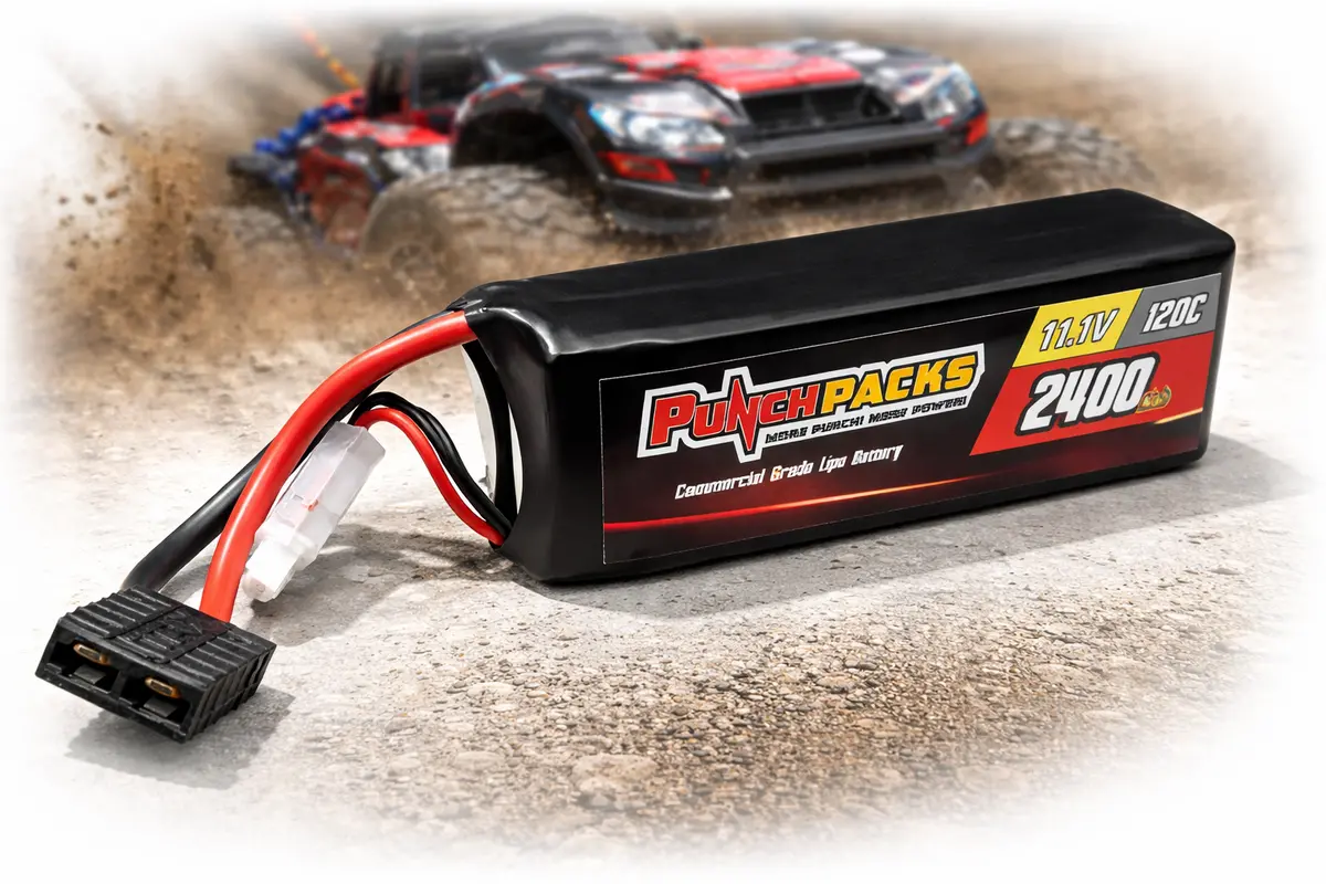Punchpacks 2400 Mah 11.1V - 100C - Traxxas Connector 1