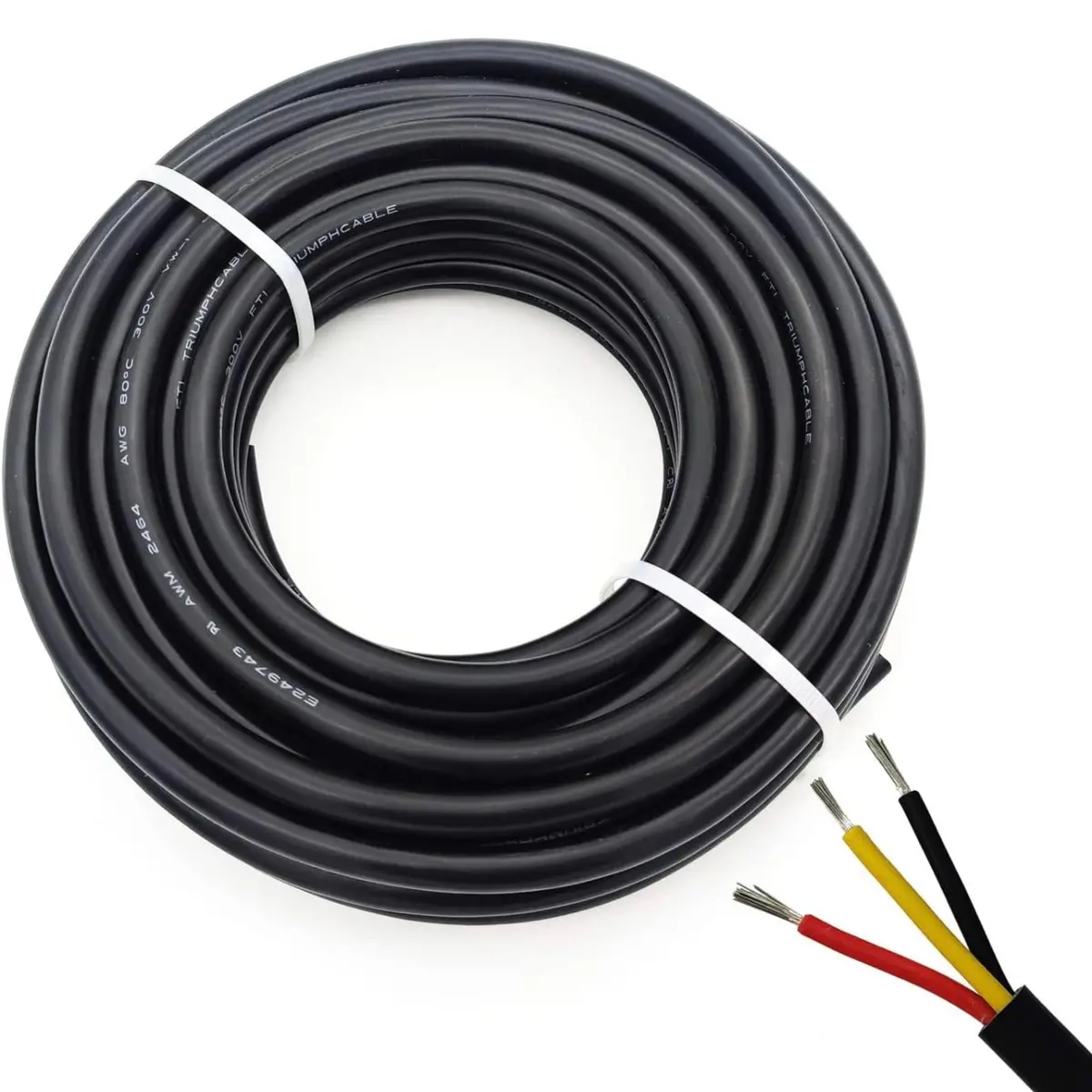Black Encased 3 Color Installation Wire 1