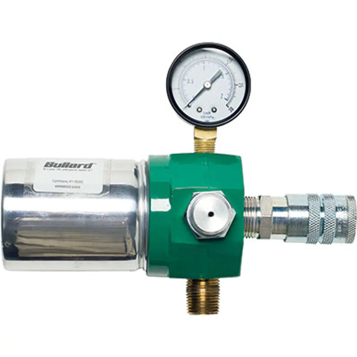Pirate Brand - Bullard® Edp10, Free Air Pump Inline Filter Assembly, 1/2" Industrial Interchange Quick-Disconnect Coupler, 3/4" Npt 1