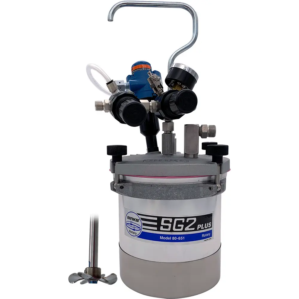Binks Sg-2 Plus™ Pressure Cup With Rotary Agitator 1