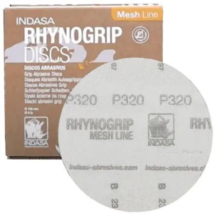 Indasa 6" Rhynogrip Mesh Line Vacuum Sanding Discs 1
