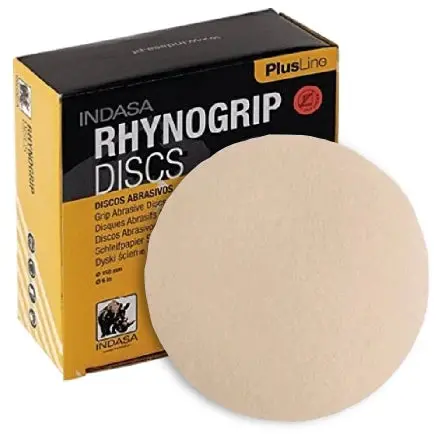 Indasa 6" Rhynogrip Plusline Solid Sanding Discs, 1061 Series 1