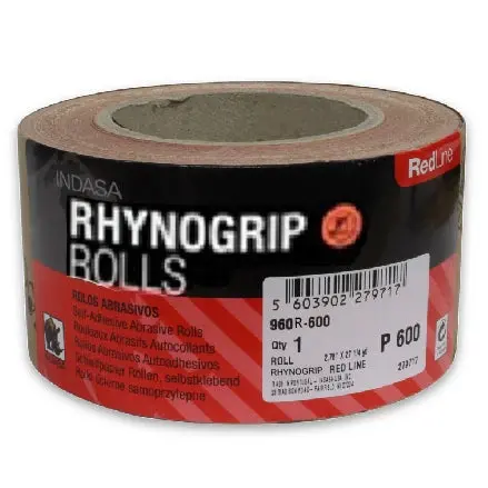 Indasa 2.75" Rhynogrip Redline Grip Sanding Rolls, 950-R Series 1