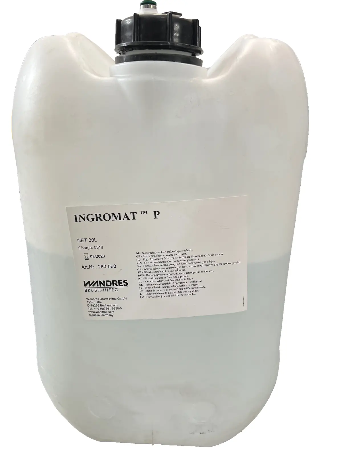Wandres Ingromat™ P Cleaning Fluid, 5 Gallon 1