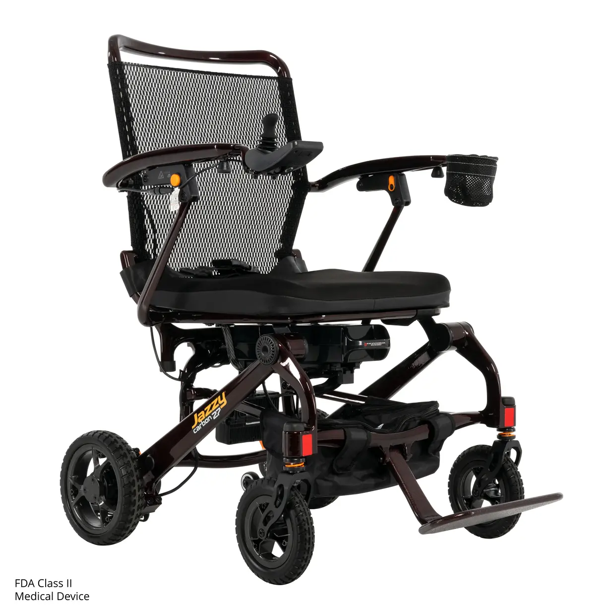 Pride Mobility Jazzy Carbon 27 Folding Power Wheelchair | 17" X 17" Seat | Weighs Just 27 Lbs! 1