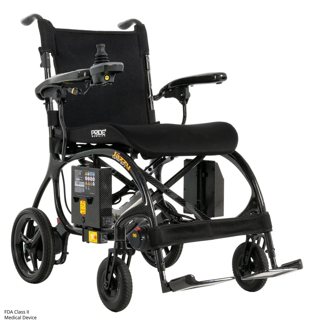 Pride Mobility Jazzy Carbon 27X Lightweight Folding Power Chair | Vertical Folding Design | Weighs Only 27 Lbs! 1