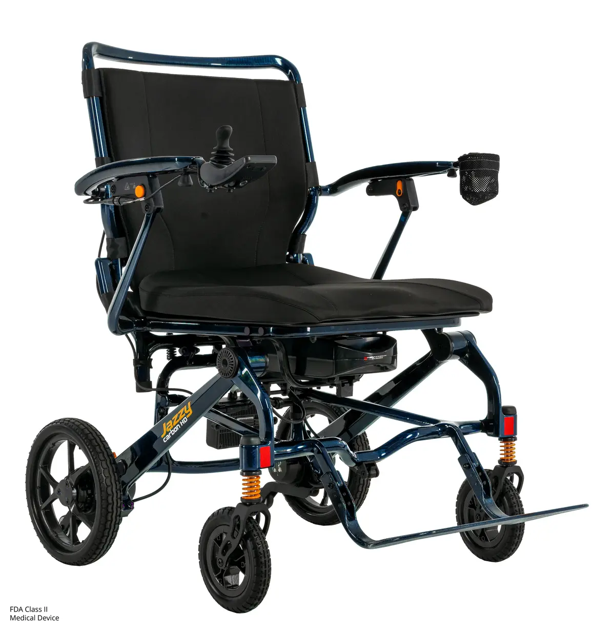 Pride Mobility Jazzy Carbon Hd Portable Folding Power Chair | 400 Lbs Capacity | 32 Lbs Folding Frame | 20" X 20" Seat 1