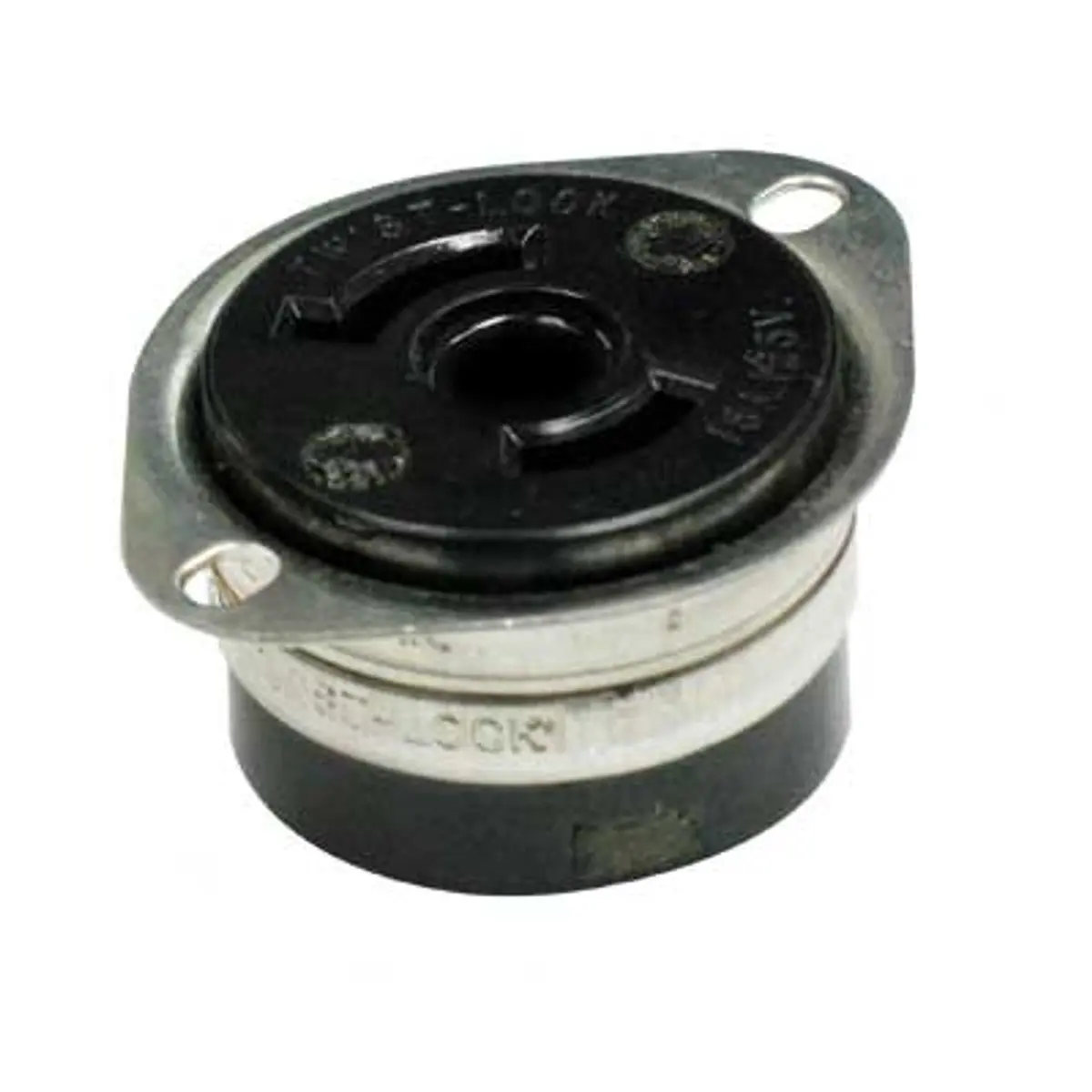 Pirate Brand - Key Houston Style, Female Twist-Lock Connector, Flush Mount, 2 Prong 1
