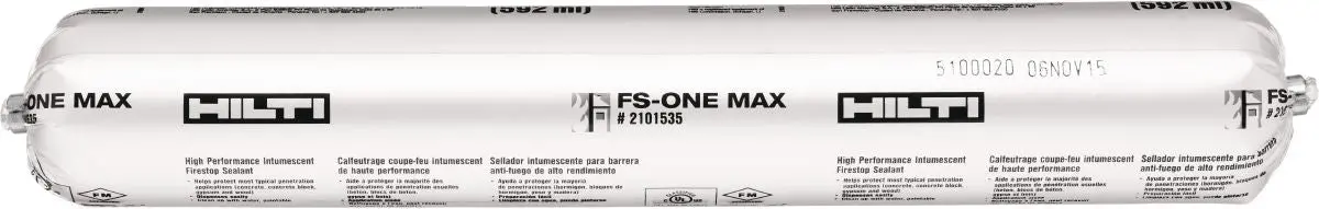 Fs-One Max Firestop Intumescent Sealant (Sausage Tube) 1