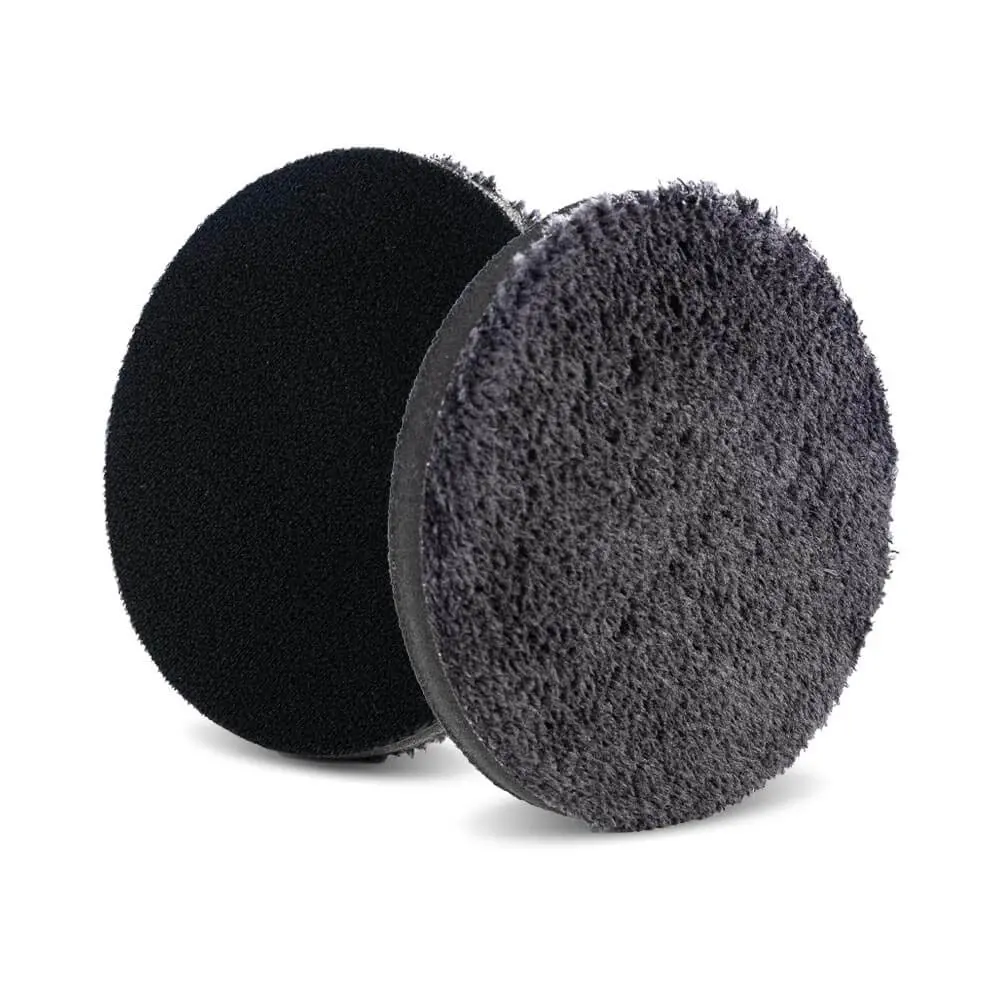 Lake Country - Microfiber Black Polishing Pad 2 Pack (No Center Hole)(3.25") 1