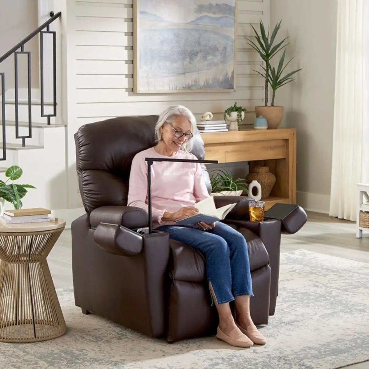Golden Technologies Cloud+ Pr511 Maxicomfort Lift Chair Recliner | Removable Tray Table | Folding Light Accessory | Cup Holder & Usb Charging Port | Available In 3 Sizes 3
