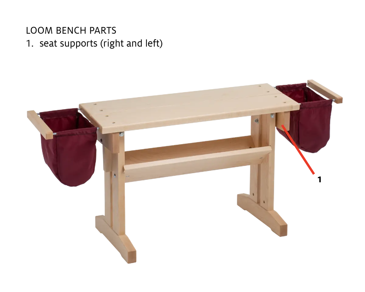 Seat Supports For Floor Loom Bench 1