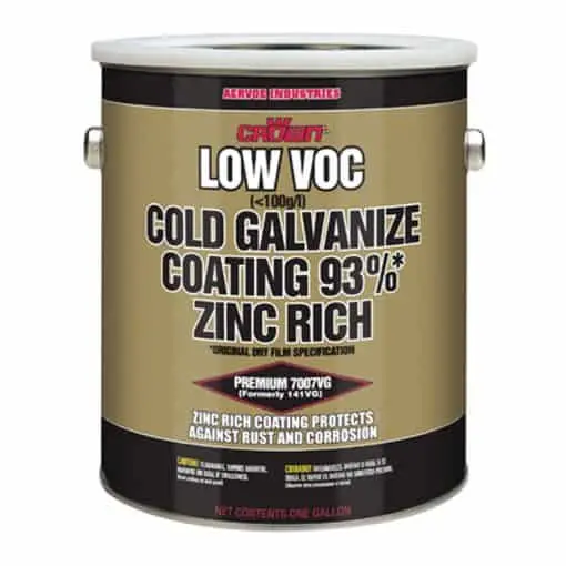 Low Voc Cold Galvanize Coating 93% Zinc Rich 1