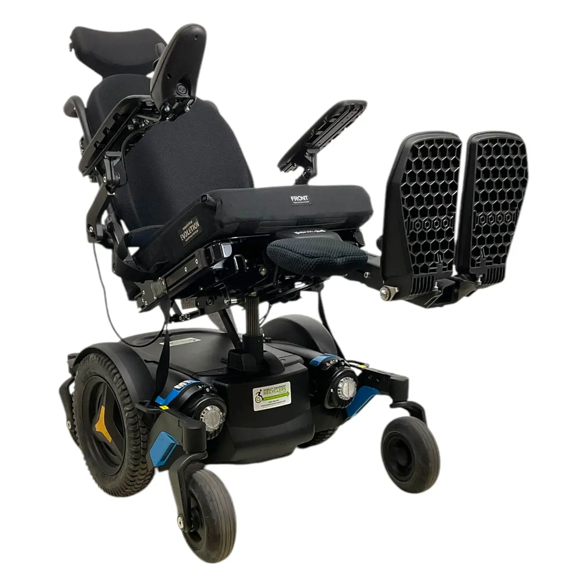 Permobil M1 Rehab Power Wheelchair | Tilt & Power Legs | Roho Backrest 1