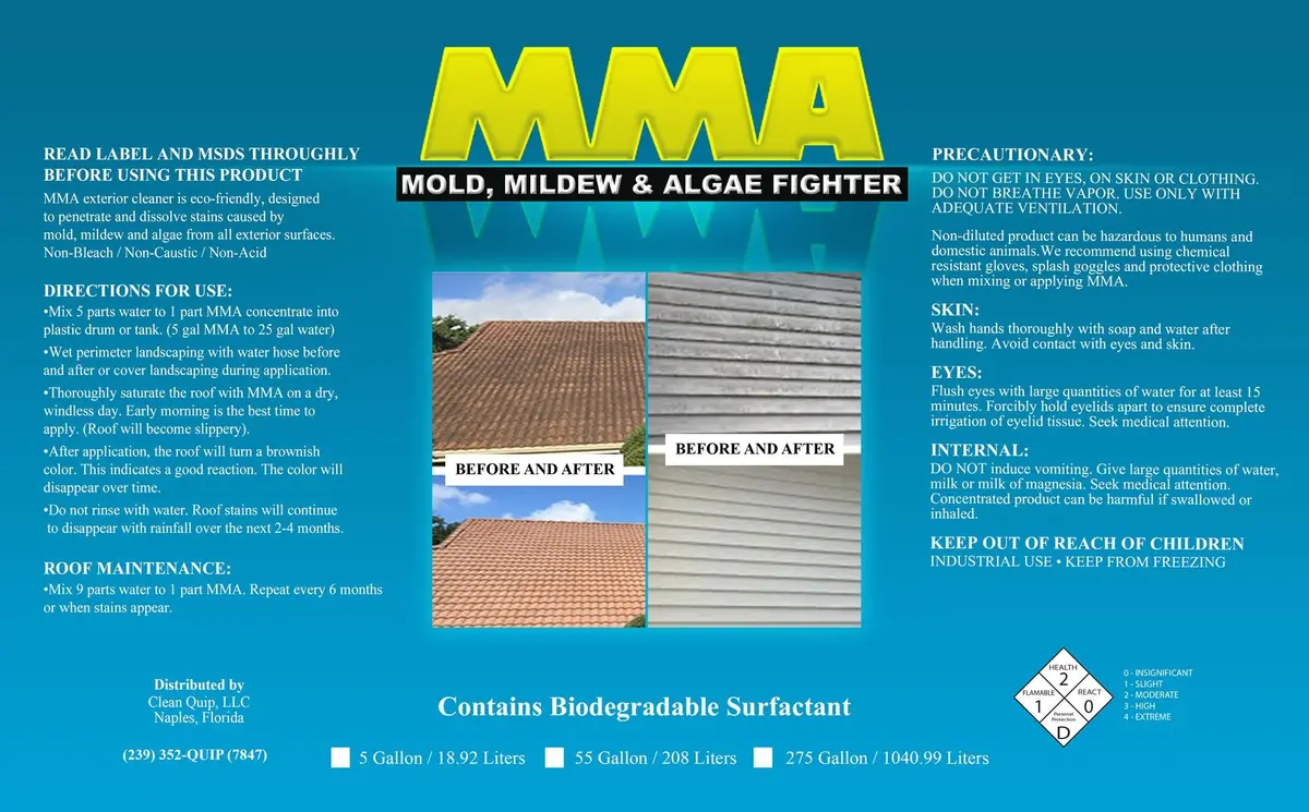 Mma - Mold, Mildew & Algae Fighter 5 Gallon 1
