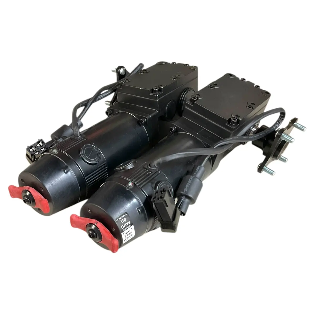 Set Of High Speed Motor & Gearbox Assemblies For Sunrise Medical Quickie P222 Se Power Chairs With 12" X 4" Drive Wheels | New Condition | 118948 | 118947 1
