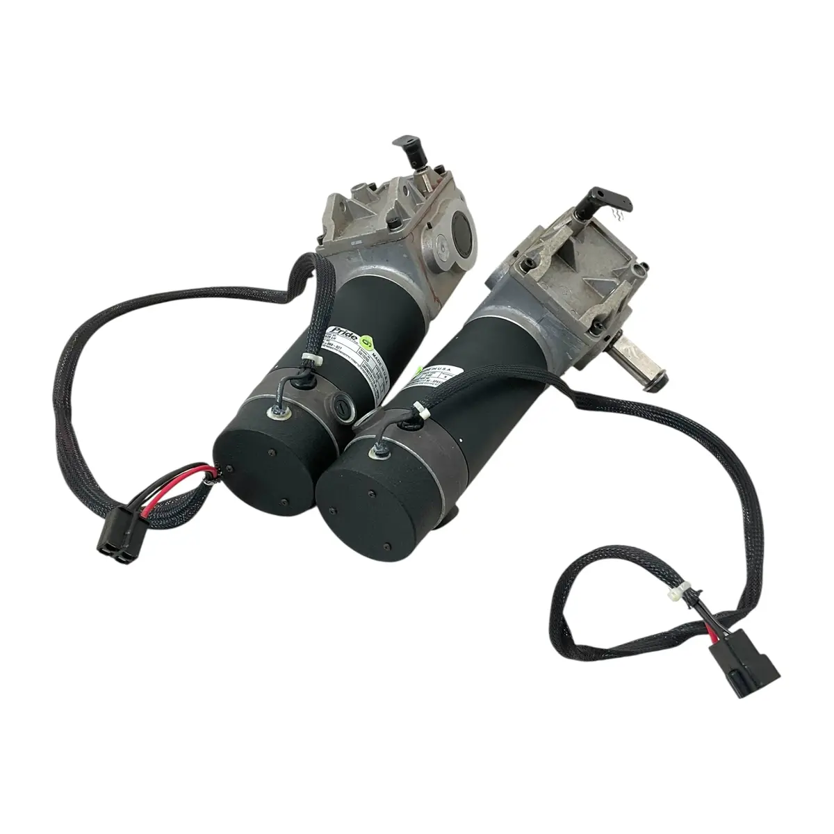Pair Of High-Speed Motors For Pride Mobility Jazzy 1122 Power Chairs | Motor & Gearbox Assembly | Drvmotr1116 | Drvmotr1117 1