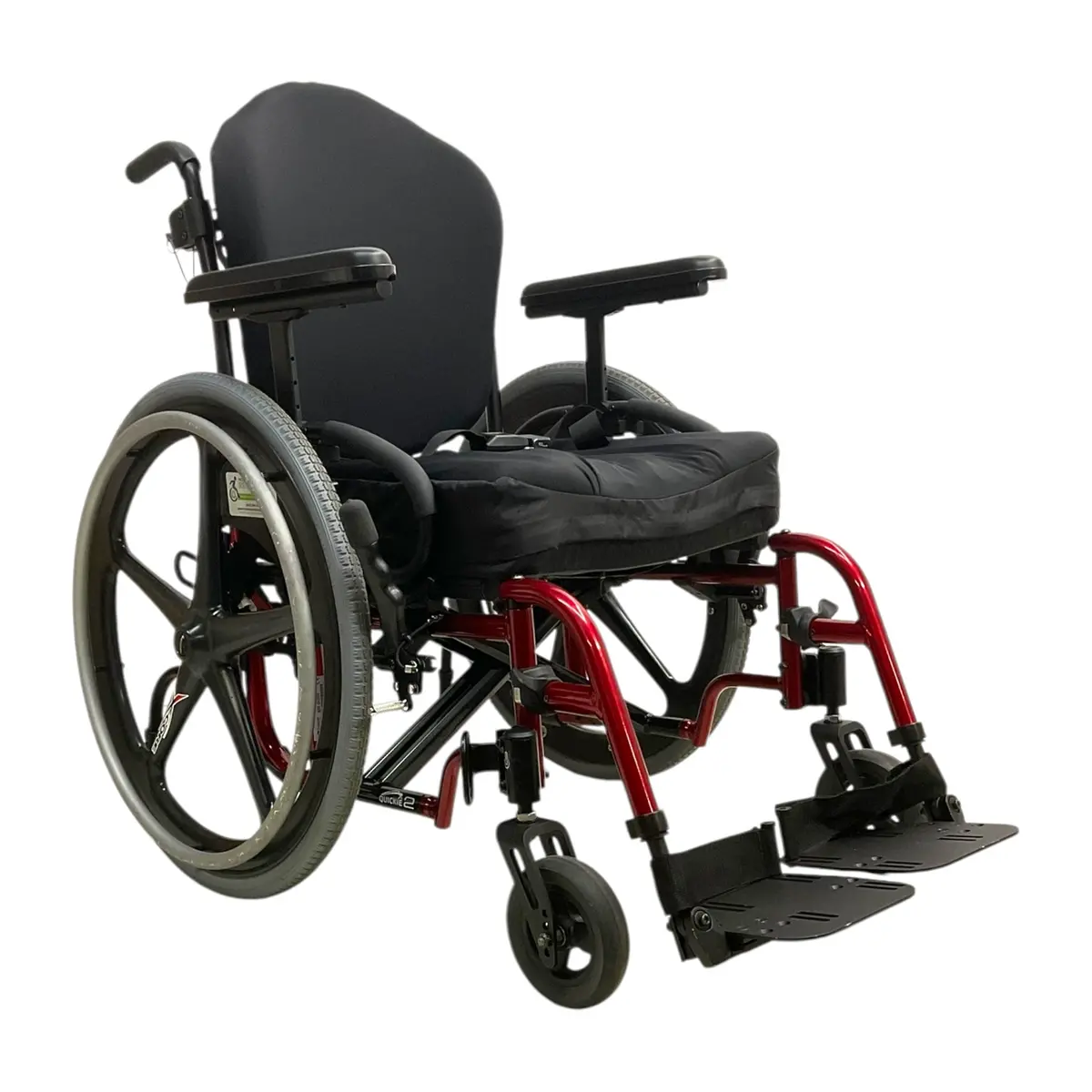 2021 Sunrise Medical Quickie 2 Folding Manual Wheelchair | 18 X 18 In Seat | Lightweight Folding Frame 1